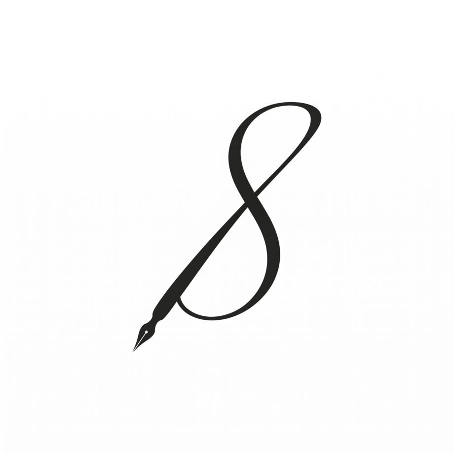 Silverpoint calligraphic S brand mark